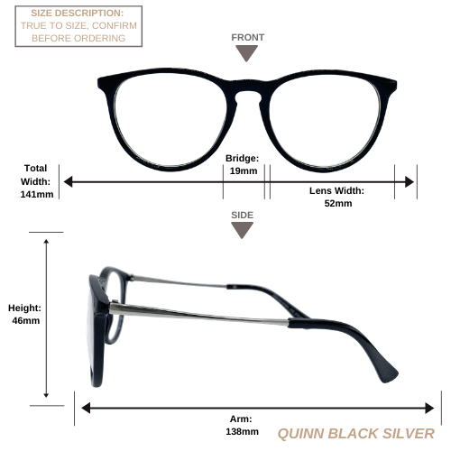 TWELVE - Quinn - Blue Light Blocking Glasses - UV & Bluelight Filterin