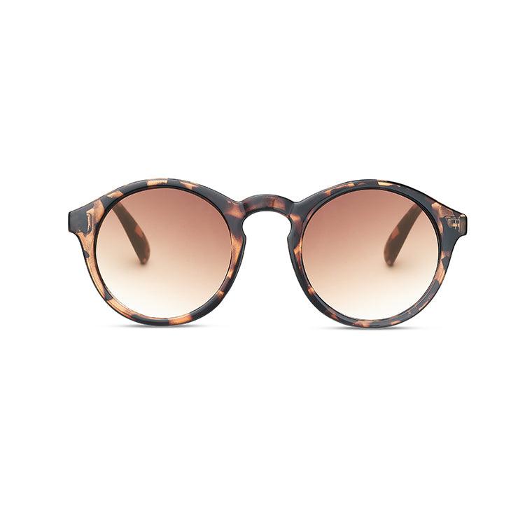 TWELVE Medium Round Classic Frame Non-Polarized Sunglasses for Women and Men Vintage Style 100% UV Protection Lens - Tortoise - TWELVE