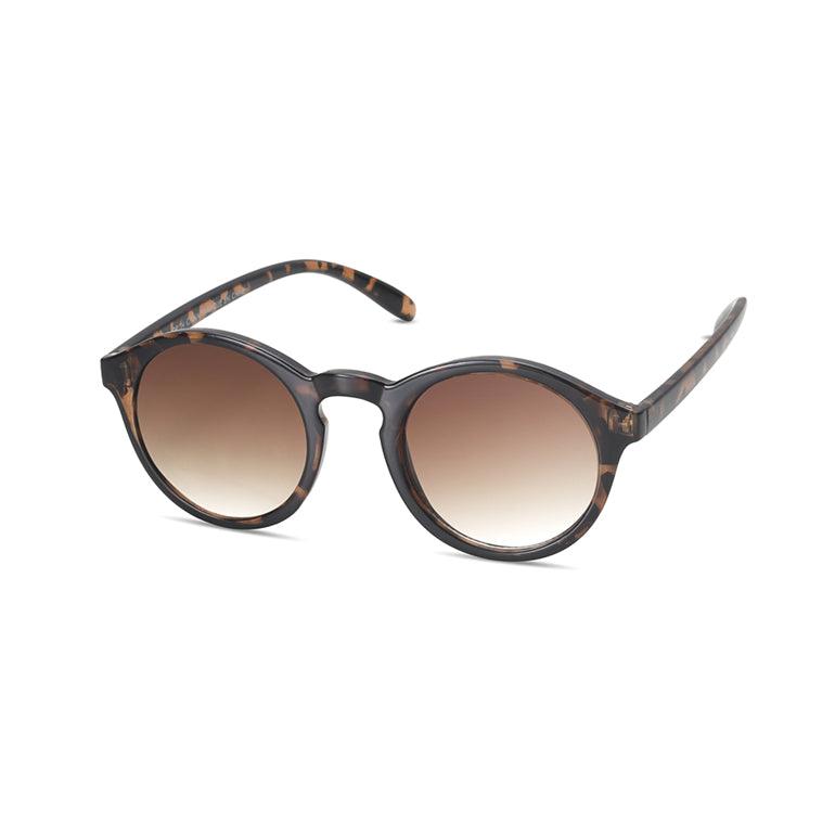 TWELVE Medium Round Classic Frame Non-Polarized Sunglasses for Women and Men Vintage Style 100% UV Protection Lens - Tortoise - TWELVE