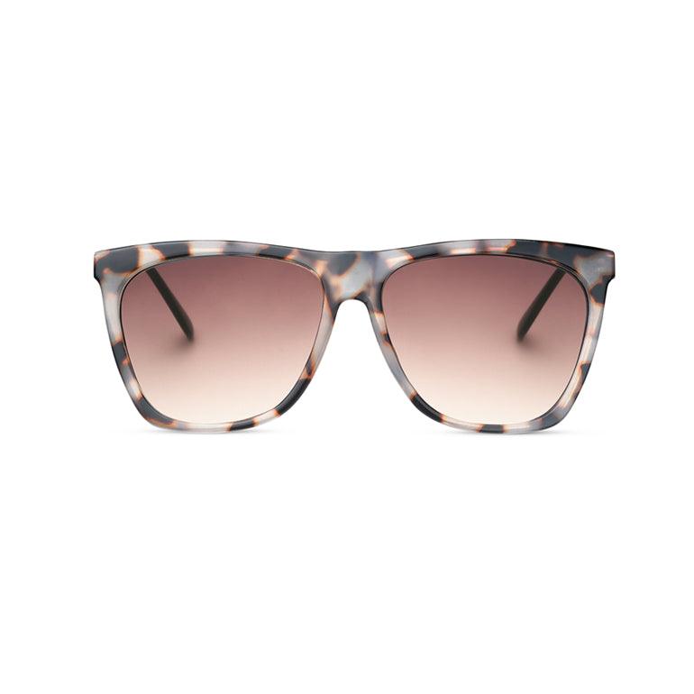 TWELVE Large Rectangular Classic Frame Non-Polarized Sunglasses for Women and Men Vintage Style 100% UV Protection Lens - Milky Tortoise - TWELVE