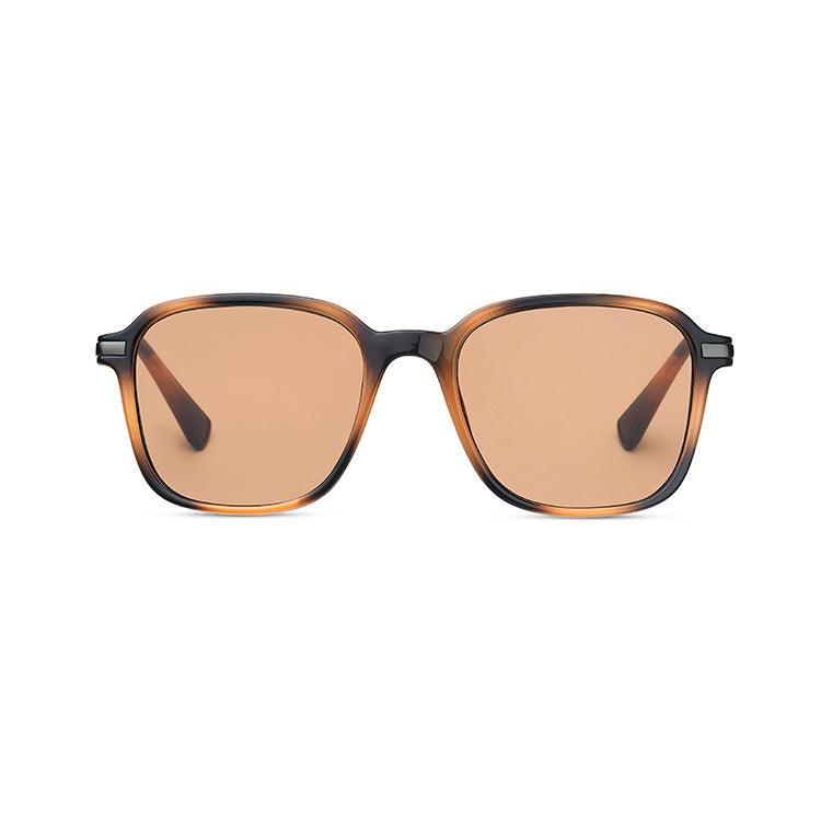 TWELVE Medium Rectangular Classic Frame Non-Polarized Sunglasses for Women and Men Vintage Style 100% UV Protection Lens - Black Tortoise - TWELVE