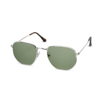 TWELVE Medium Oval Classic Frame Non-Polarized Sunglasses for Women and Men Vintage Style 100% UV Protection Lens - Green - TWELVE