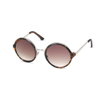TWELVE Medium Round Classic Frame Non-Polarized Sunglasses for Women and Men Vintage Style 100% UV Protection Lens - Tortoise Gold - TWELVE